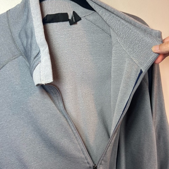 Patagonia Mens Polartec Pullover 1/2 Zip Shirt Gray Outdoor Baselayer FLAW Large - Picture 5 of 15